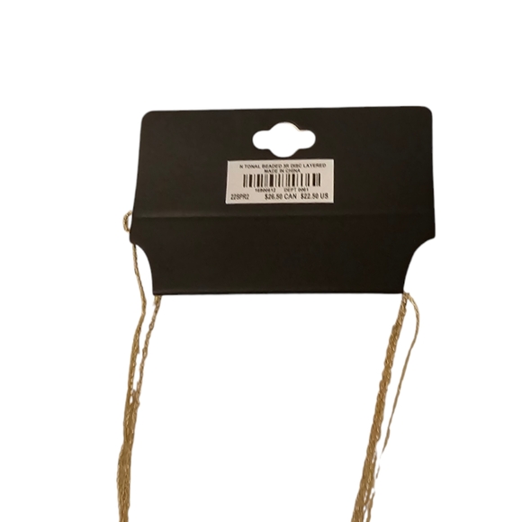 Multi-Coloured Torrid Women's Beaded Layered Necklace With Disk - Picture 6 of 9